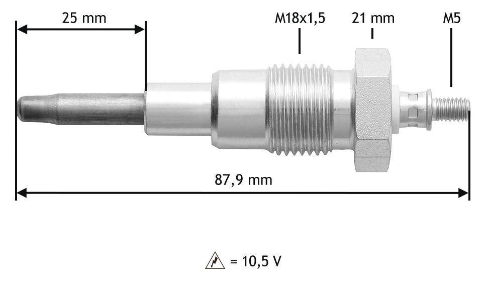 Bougie de préchauffage VALEO 345167